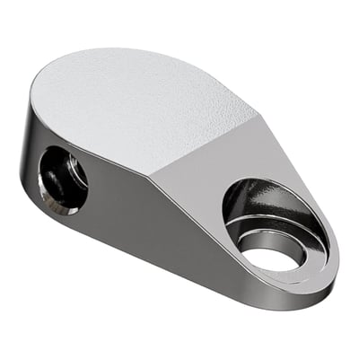 High polished stainless steel. For dual disc set-up 3X 3/8"-24 female inverted flare fittings