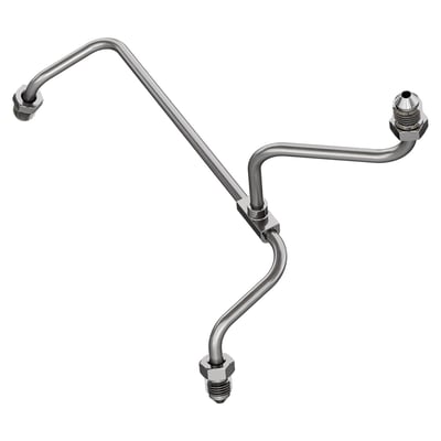 High polished stainless steel.