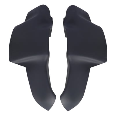 Left and right lower fairing for Dyna models. Great for leg protection from the elements. Manufactured from unpainted fiberglass. 
Note: Does not include installation instructions or mounting hardware. 