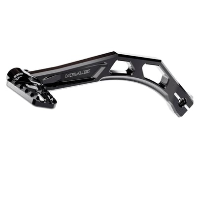 Crafted for ultimate control and precision with your M8 Softail. Unmatched adjustability, effortless usability, and perfect positioning. It puts the rider in command, allowing them to place their shifter exactly where they want, every time. With this level of customization, the rider never has to think about where their controls are— they simply react, instinctively, with unmatched confidence while riding.
- Full 360 degree adjustable pedal
- Improved brake feel and shift action
- Fast and easy fine-tune adjustment with shift rod
- High-end lightweight CNC billet aluminum design
- Black anodized finish
Note: See 701757 for matching brake lever and 701756 for shifter rod to to make it a complete style matching set.