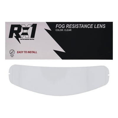 The anti fog lens is a lens that is attached to the inside of the visor to prevent fogging of the visor. The lens is made of a special, moisture-absorbing plastic. The silicone seal on the lens creates an insulating layer of air between the lens and the visor, just like double glazing. Non fogging inner shields for your visor. Snap-in easy fit.