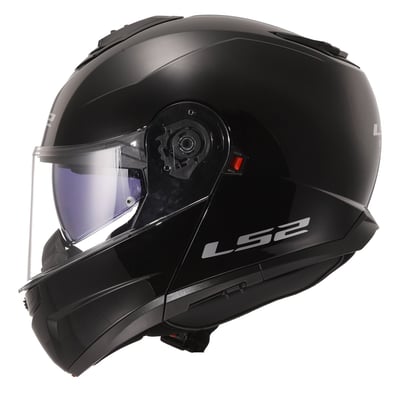 The LS2 Strobe II helmet is a modular helmet with 90º rotating chin bar. Homologation 22.06 P/J. Comfortable, all-day fit thanks to 3D laser-cut comfort padding. Extremely safe with its polycarbonate shell. Perfect for commuters, and touring riders. Anti-scratch visor prepared for the anti-fog system, Pinlock, and drop-down sun visor.