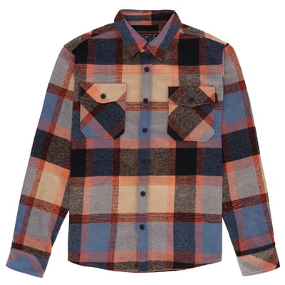 The 13 1/2 Steel Flannel Shirt is built for action and style, this shirt transitions seamlessly from job site to date night. Crafted from 100% heavyweight cotton, it offers rugged durability with breathable comfort. Thoughtfully tailored for a roomy fit, it features single- and double-needle polyester stitching for lasting wear. Rugged stainless-steel snaps to add a touch of flair. Available in several colorways.