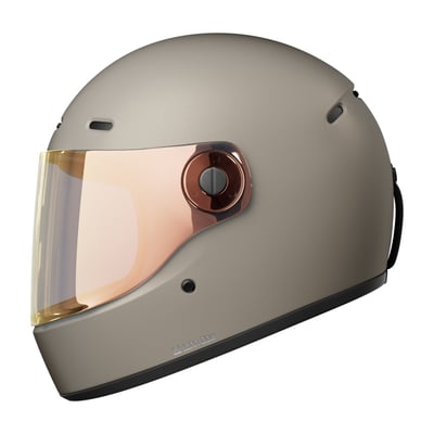 The John Doe JD/One Helmet gives you no end of possibilities for customization to match your look. The helmet comes in a retro 70s design without compromising on safety and comfort. Whether you’re into speeding along the highways, planning an off-road adventure, or aiming for that old-school look, this helmet goes with every motorbiking style. The newly developed Multi-Lock system makes it easy to attach accessories such as a visor, sun peak, or blanking panel. This lets you customize your helmet exactly the way you want it. Discover a world of accessories for JD/One helmets. These helmets are certified according to ECE 22.06 and DOT FMVSS No. 218 test procedures. John Doe have developed a separate helmet shell for each helmet size to ensure maximum comfort; only sizes XS and S share the same outer shell. This will make it easier for you find the JD/One helmet that fits your head and your style. The internal vent system is adjustable to multiple levels at the front and back of the helmet; it cools the air around your head as you ride, safely routing moisture and heat out of the helmet. As you’d expect, your JD/One helmet comes with anti-fog/scratch visor coating, emergency quick-release system (EQRS), double-D fastening, and replaceable and adjustable inner lining as standard.

• JD/One customization system
• Shell in plastic-reinforced fiberglass (FRP) and carbon composite
• Certified according to ECE 22.06 (EU) and DOT FMVSS No. 218 (US)
• Multi-part EPS system with varying shock absorption rates
• Extra-large field of view
• Ventilation system at the front/back, adjustable to multiple levels
• JD/One visor anti-fog, anti-scratch, UV block (clear and tinted versions)
• Prefitted for communications/speakers
• Replaceable inner lining and cheek pads, washable
• Emergency quick-release system (EQRS)
• Suitable for glasses wearers
• Inner padding in quick-dry antibacterial fabric
• Outer shells in 4 sizes (XS-S/M/L/XL)
• Double D-ring fastening system