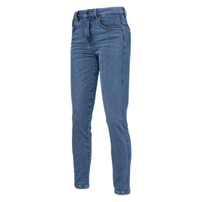 The John Doe Ruby Monolayer female jeans benefit from extreme flexibility. This comes from a high-stretch blend that gives you a perfect fit with fantastic levels of comfort. You won't have to compromise on safety of course, as our high-cut five-pocket XTM monolayer denim jeans are AA-certified and will protect you in every situation with protectors to the knee and hip.
• CE certification: AA (EN 17092-3:2020)
• Monolayer design XTM-fibre®/stretch denim twill blend design
• XTM® Protector Ready
• Integrated height-adjustable knee protector pockets
• Integrated hip protector pockets
• Level 1 knee and hip protectors included
• Breathable
• Water repellent
• Super Multistretch comfort
• Five-pocket denim style
• YKK zipper
• Slim-fit – high waist, slim leg