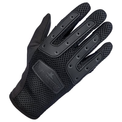 The Biltwell Anza gloves are 100-percent synthetic gloves that is built for aggressive off-road riding, but that doesn’t mean you can’t wear it on pavement. You can, and we know a bunch of high-performance street riders who do. The gloves combine comfort, durability, and function. A synthetic suede palm with two-way stretch ensures a snug fit, while the vented polyester back maximizes airflow. Flexible rubber knuckle guards add protection, and Lycra finger panels enhance dexterity. Conductive stitching allows smart screen use, and reinforced stitching boosts durability. A Velcro wrist wrap ensures a secure fit.