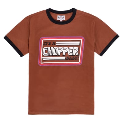 Sick of telling what kind of bike you're riding? Just wear the 13 and a half 'It's a chopper baby' t-shirt and you'll never have to explain again! Enjoy your rides!