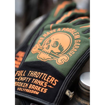 The Holy Freedom Tools gloves are crafted for ultimate versatility, these gloves feature a 100% certified anti-abrasion cowhide palm that softens and adapts to your hand for a custom fit. The back is made from durable 100% polyester and anti-abrasion stretch fabric, ensuring comfort and protection. Designed for the warmer weather these gloves are equipped with a touchscreen-compatible index finger, making it easy to stay connected. The adjustable wrist closure with a Velcro flap ensures a secure fit. With the original Holy Freedom® design and CE EN 13594 certification, you get both style and safety. Ready for any adventure.