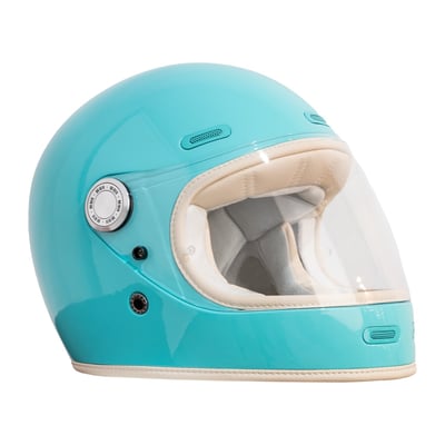 The By City Roadster III helmet blends timeless design with advanced safety. Crafted from fiberglass, it offers durability and a lightweight feel. The leather-finished, removable, and washable multi-density padding ensures maximum comfort, while ventilation inlets and a rear fastening system provide added functionality. The injected visor, anti-fog ready with by laminate, guarantees clear vision in any weather. A double buckle closure ensures a secure fit, and it’s Bluetooth system ready for seamless connectivity. Certified to ECE/UN R.22.06 safety standards, the Roadster III is built for riders who demand style, comfort, and protection. Available in several colors.