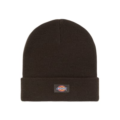 The Gibsland beanie is a classic Dickies staple wardrobe piece for the winter. The classic knit hat with small stitched-on Dickies label on the cuff. Made of acrylic for its heat retaining and anti-bobble properties. Available in a wide range of classic and seasonal shades. A must have core beanie that works with any outfit.