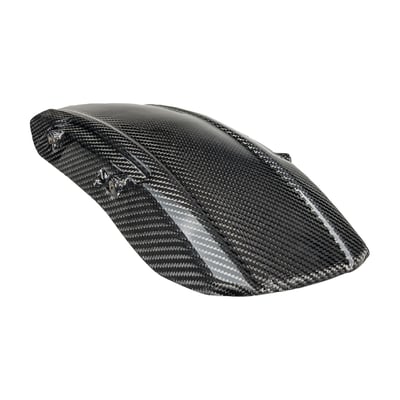 Great style fit for the aggressive stance of the Sportster S. Meticulously made by European craftsman from genuine carbon. A great part to displays the racing genes of your Sportster S. Easy bolt-on replacement for the stock fender. 
OEM replacement reference 58900452