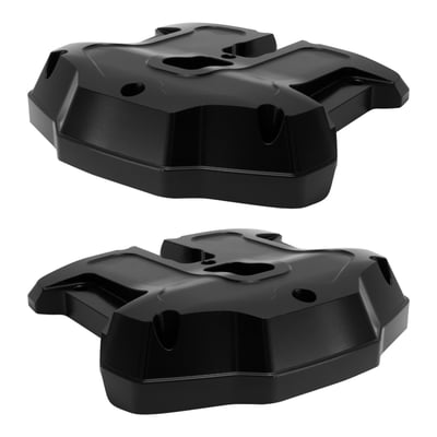 Black anodized finish. 
CNC machined billet aluminum rocker covers for the M8. A striking Italian design, produced by Italian craftsmen, that leaves no questions to your taste & style. These are designed for those that prefer to stand out instead of blending with the rest of the crowd. Made to withstand the heat and stresses of the working engine and guaranteed to provide a reliable seal and superior protection for the valve train components. Installation is a seamless bolt-on fit. 
Made in the EU. 