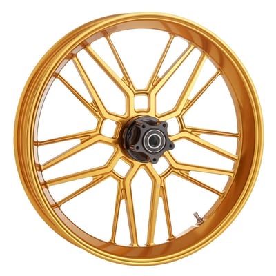 Note: Special Order Product only. To order please contact your MCS sales representative.
Anodized finish.
Rim only, the model specific Ness cartridge style hub must be ordered separately for a complete wheel.
The Split Spoke is a forged lightweight CNC design, engineered for strength. Intentionally placed machined detail gives depth to the wheel while adding strength where it's needed.
All Ness wheels are precision machined from radial forged 6061-T6 aluminum.
Structurally tested to meet or exceed DOT, JAS Load Ratings.
The special hidden hub design (order separately) includes wheel bearings. Both bearings are installed and pre-set by Ness for optimal radial and lateral runout accuracy. Wheels are compatible with both ABS and non-ABS models. Each hub includes several ABS outer rings. Accepts all standard H-D hub mount rotors, Ness rotor adapters are optionally available.
How to order a Ness wheel: Rims and hubs are sold separately. All hubs fit all rims. So pick the hub that will fit your bike, then choose the wheel style, width and diameter you desire.
Note: Hub must be ordered separately.