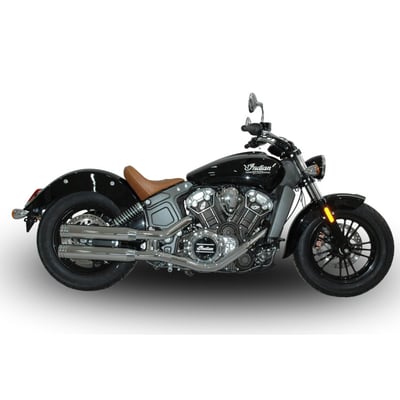 E3 / E4 homologated. 80mm diameter. Chrome plated stainless steel mufflers. With catalytic converter and removable Db killer. Like with all V Performance mufflers, the exhaust tone is nice and deep by using a special inner muffler cartridge design. The end cap is CNC machined Ergal (aluminum 7075) in the Double Ring design, in also Black Ceramic with a Contrast Machined finish. 
Note: Homologation is valid for unmodified stock bikes, for the specific models and model years as mentioned in the product description. Removing or modifying the standard Db killer will void the homologation. 