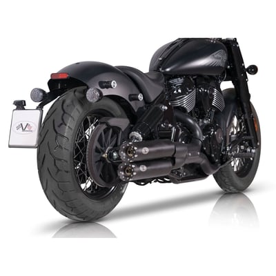 Euro 5 homologated. 90mm diameter. Stainless slip-on steel mufflers. With catalytic converter and removable Db killer. Like with all V Performance mufflers, the exhaust tone is nice and deep by using a special inner muffler cartridge design. The mufflers come in Black, a 900°C heat resistant satin black ceramic coating for lasting beauty, proudly sporting a laser cut VP logo. The end cap is CNC machined Ergal (aluminum 7075) in the Revolver design. 
Note: Homologation is valid for unmodified stock bikes, for the specific models and model years as mentioned in the product description. Removing or modifying the standard Db killer will void the homologation. 
Note: See 708856 for the Standard Db killer, see 708859 for the optional Racing Db killer. 