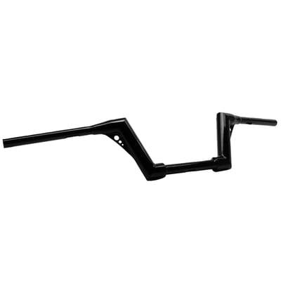1 1/2" (1.5") Mini Ape Handlebar. Aggressive, functional, and modern look. It has three holes for internal wiring. Fits original risers: width: 880 mm, Height: 150 mm, Pullback: 100 mm.