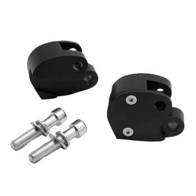 Killer Custom Rear Shock Lowering Bracket Kit makes your motorcycle lower than the stock one, leaving adequate room for stock tire-to-fender clearance. Made of durable automotive grade carbon steel, its simple design makes it easy to install and lowers the rear shocks by 1 1/2" (38 mm). Perfect for when you want to drop your Scout's rear end.