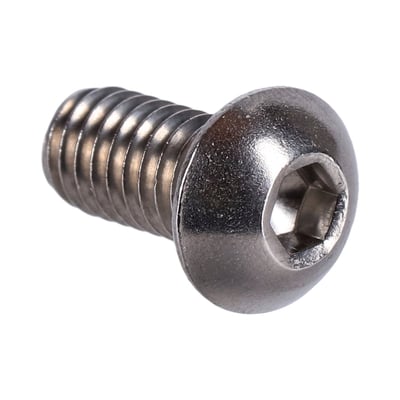 Button head bolt kit. Stainless steel. 
Used on models with an air cleaner cover that is installed with a single central bolt.