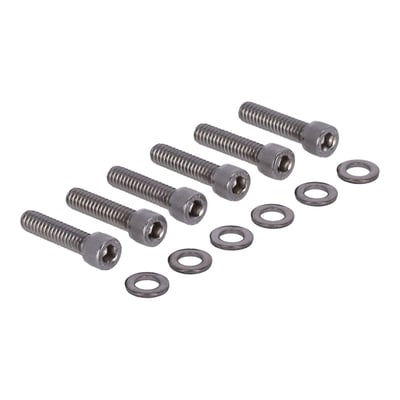 Polished. Socket head (Allen head) bolt kit. Stainless steel.