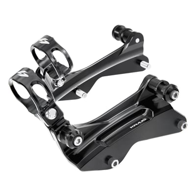 Designed so your Öhlins HD044, HD779 and HD357 remote reservoir shocks work together with H-D's docking hardware. The days you had to choose between high-performance suspension or H-D's detachable accessories is over! No compromise, no permanent mods, just pure versatility and performance. 
- Compatible with OEM H-D detachable accessories and Öhlins remote reservoir shocks 
- Precision CNC-machined from high-quality billet aluminum 
- Maintains full suspension performance while adding detachable functionality
- Aggressive Kraus styling with clean, solid docking points 
- Bolt-on installation ease 
- No modifications required
- Built to be seen, not to blend. 