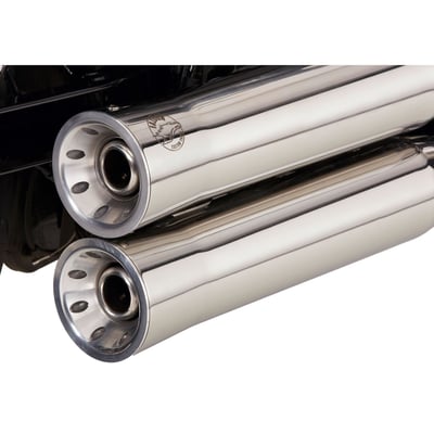 Engineered in Germany, these Falcon Double Groove slip-ons are Euro 3 homologated with an integrated catalytic converter for full street compliance. Constructed from polished stainless steel with a distinctive double-groove design that pairs classic cruiser styling with a deep, powerful sound that stays within legal limits.