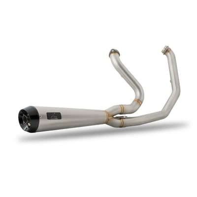 Euro 4/5 homologated. AISI 406 stainless steel with a brushed 'Works' finish, which offers true racing vibes with the clearly visible TIG welds.
Performance is nothing without reliability, therefore this system is free of electronics and valves, crafted from high-grade materials, TIG-welded in Italy and engineered to last.
- Deep, bass-rich tone
- Aggressive racing sound at high RPM
- Enhanced torque and throttle response
- ECE type-approved for street-legal use in Europe
- Designed in Switzerland – Made in Italy.
Note: Homologation is valid for unmodified stock bikes, for the specific models and model years as mentioned in the product description. Removing or modifying the standard baffle will void the homologation.
Note for optional heat shields see:
Optional heat shields for 00-24 TC & M8 Softail:
- 709258 Stainless. Brushed satin. Works finish
- 709259 Stainless. Black Cerakote
- 709260 Stainless. Polished
- 709261 Titanium. Brushed satin. Works finish.
Note for replacement parts see:
- 709266 Billet end cap. Alu / Black
- 709267 Homologated dB killer. Stainless
- 709268 Racing dB killer. Medium. Stainless +7dB over homologated dB killer
- 709269 Racing dB killer. XL. Stainless +10dB over homologated dB killer