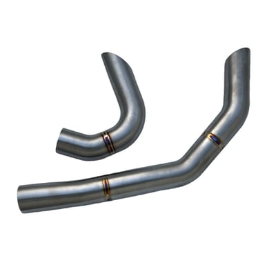 Grade 2 titanium with a brushed satin finish.