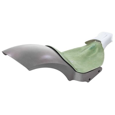 Complete rear fender kit made for 8" wheels with a 240 tire. 
With a special fiberglass frame cover, for a clean transition from seat to fuel tank. 
Handcrafted from steel with integrated 10mm fender struts. Suitable for carrying a passenger. Fenders are welded on special welding jigs for the best precision and fit. Kit includes stainless steel mounting material and a fiberglass seat base plate for the stock tank. Fender kits are available with or without a fiber glass seat to fuel tank frame cover. 
Note: With approval. Check your local MCS dealer or the MCS sales department for exact type of approval and validity on bike model and years on the test report.