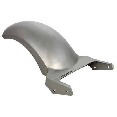 Standard length. 
For 6" wide wheels with a 200 tire. 
Fender kit handcrafted from steel with integrated 10mm fender struts. Suitable for carrying a passenger. Fenders are welded on special welding jigs for the best precision and fit. Kit includes stainless steel mounting material. 
Note: With approval. Check your local MCS dealer or the MCS sales department for exact type of approval and validity on bike model and years on the test report.