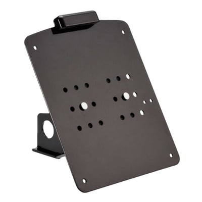For German license plates 18x20 cm. 
Gloss black powder coated stainless steel side mount short license plate bracket. License plate can be either glued or screwed on.
Including license plate bracket, adjustable base plate, LED license plate light and mounting hardware. 
Note: Without approval