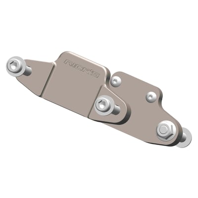 Machined finish. Kit for a bolt-on installation of Rick's 709627 23" and 709626 21" front fender to the Fat Boy fork. 
Includes required mounting hardware. 