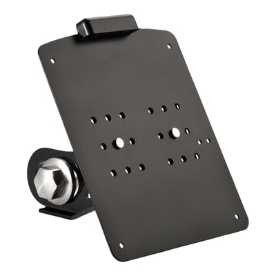 For Austrian license plates 21x17 cm. 
Matte black powder coated stainless steel side mount license plate bracket. The license plate can be either glued or screwed on.
Including license plate bracket, adjustable base plate, LED license plate light and mounting hardware. 
Note: With approval. Check your local MCS dealer or the MCS sales department for exact type of approval and validity on bike model and years on the test report. 