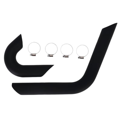 AISI 406 stainless steel with a matte black Cerakote finish, a heat-resistant ceramic coating rated up to 1800°F (982°C), ensuring lasting toughness. 
Optional heat shields