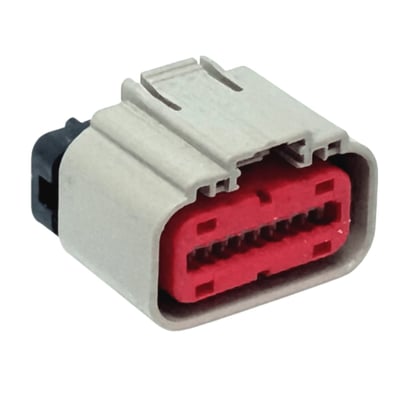 19 position female connector with terminals, ECM (C) connector. 
OEM replacement reference 69201415