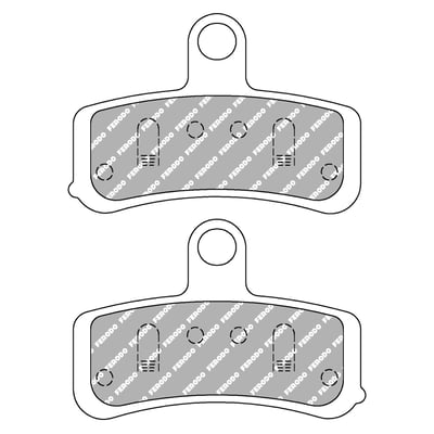 Ferodo is well known for factory installed in many motorcycle, car and even bicycle applications. These are no-doubt High Quality brake pad components, which have been at the center of Ferodo for over 100 years. They that will dependable and predictable braking performance, exactly what you expect. 
OEM replacement reference 44082-08, 46363-11
