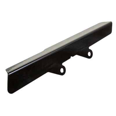 Stainless steel gloss black powder coated belt guard that can be mounted on the stock mounts. 
Includes upper belt guard and mounting hardware. 