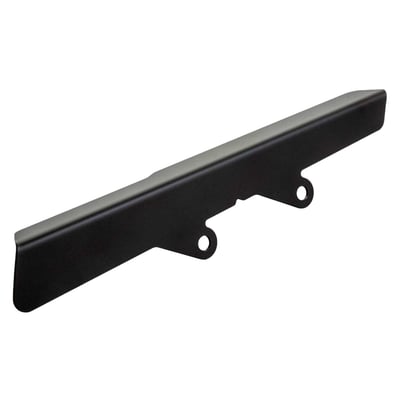 Stainless steel matte black powder coated belt guard that can be mounted on the stock mounts. 
Includes upper belt guard and mounting hardware. 