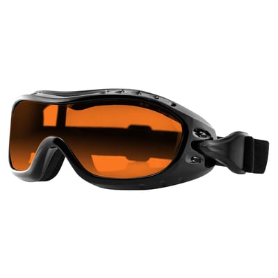The Bobster Night Hawk are the perfect goggles choice for riders who wear prescription glasses or seek top-notch quality. It comfortably fits over most RX glasses and includes a single anti-fog lens. Crafted with a flexible polyurethane frame and double-layer foam, it ensures comfort while sealing out wind and dust. Designed for motorcycle use, it comes with a carry case and a microfiber cloth for easy maintenance and transportation. Available in with three different lens colors; orange, yellow and smoke.

• Anti-Fog Lenses
• Fits Over Prescription Glasses
• Shatter Resistant Polycarbonate Lenses
• 100% UV Protection
• Polyurethane Frame
• Double Layer Neoprene Foam
• ANSI Z80.3
• CE
• Includes Carry Case and Microfiber Cloth