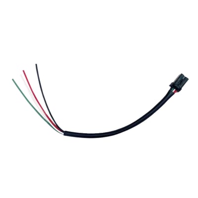 Plug and play connector set 151. Two adapter cables with matching plugs, 2 extension cables, and cable connectors. 
- ECE approved 
- Universal solution used to install turn signals without worries 
- Built-in equalizer 
- Triggering fault codes are prevented 
- Compatible with CAN-bus and non- CAN bus models
- Compatible with either LED or non-LED lighting 
- Compatible with negative switched turn signals 
- Allows adjusting turn signal flashing frequency 
- Compatible with regular turns signals, turn signals with running lights and and 3-1 (taillight, brake light, turn signal) combos 
- Compatible with with turn signals that use a different current / wattage. 
- Red brake light
- White: taillight 
- Green: Turn signals
- Black: Ground (-)