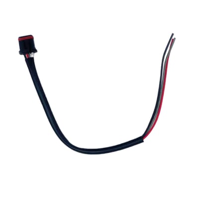 Plug and Play connector set for i.Nex 150. Two adapter cables with matching plugs, 2 extension cables, and cable connectors. 
- ECE approved 
- Universal solution used to install turn signals without worries 
- Built-in equalizer 
- Triggering fault codes are prevented 
- Compatible with CAN-bus and non- CAN bus models
- Compatible with either LED or non-LED lighting 
- Compatible with negative switched turn signals 
- Allows adjusting turn signal flashing frequency 
- Compatible with regular turns signals, turn signals with running lights and and 3-1 (taillight, brake light, turn signal) combos 
- Compatible with with turn signals that use a different current / wattage. 
- White brake light
- Blue taillight 
- Orange turn signal 
- Violette (purple) ground (-)
- Extension cable colors can be assigned to any function