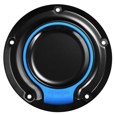 7.25" diameter. 5-hole mounting. CNC machined from a high grade billet aluminum material for strength and meticulous precision. Bolt-on installation ease to the primary cover for a no-hassle installation. The bold Fangster color-embedded design was created to set you apart from the rest with a recognizable custom look. Perfect to style-combine with other Fangster products. 