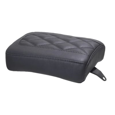 7.5" x 11" passenger seat dimension. 32" seating height. 
Engineered for all-day comfort and a sleek, functional double diamond design. Makes two-up rides smooth and enjoyable. When paired with the style matching 718311 solo seat, this setup blends Mustang’s legendary comfort with a custom look tailored for your Nightster. 
Note: Compatible with 718311 solo seat.