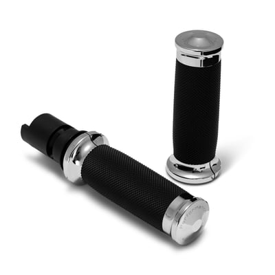 The perfect finishing touch to any handlebar grip set-up, each grip combines super comfortable, stylistic rubber with precision details, right down to the PM logo hit on the tip. 