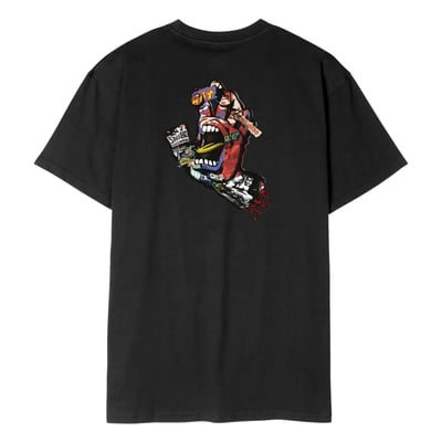 Roll up and stand out in the latest t-shirts and apparel from Santa Cruz Skateboards. The Screaming Hand regular fit cotton t-shirt features small front and large back Santa Cruz Screaming Hand logo prints.

Santa Cruz Skateboards has been an industry leading manufacturer of board sports lifestyle products for over 50 years. Established in 1973, Santa Cruz defined a generation with eye popping graphics and innovative products that continue to resonate with tastemakers, professional riders and younger generations. Their graphics are some of the most iconic in skateboard history. Santa Cruz is a mecca for skate and surf culture, and they've been here to define the look and feeling of these sports since the beginning.

• 100% organic cotton
• 180gsm jersey
• Regular fit
