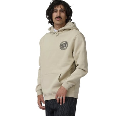 Roll up and stand out in the latest t-shirts and apparel from Santa Cruz Skateboards. The Loco Dot hoodie features small front and large back Santa Cruz Loco Dot logo prints in soft hand ink. Santa Cruz has been manufacturing the best skateboards and apparel since 1973. Innovative skateboards and artwork from the beginning 'til the end.

• 80% cotton / 20% polyester
• 330gsm brushed fleece
• Regular fit
• Pouch pocket