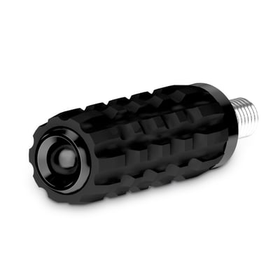 Precision CNC machined billet aluminum shift peg. 
Note: See 719573 for the style matching Reaper foot peg set, for models with traditional H-D male foot peg mounts