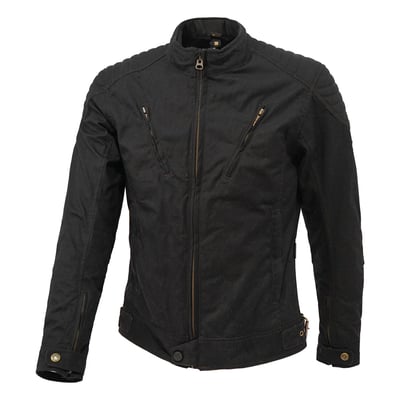 The By City Spring III jacket, CE approved prEN17092-4: 2018 Level A, is designed for those days when the cold winter is finishing, when the leaves on the trees start to blossom, the spirit of bikers begins to wake up It’s ideal for this kind of bikers to have a place for this garment in their wardrobes. It will provide you the necessary protection for this intermediate climate. Made of waxed, waterproof, and breathable cotton with removable "Flexishock" protections on elbows and shoulders certified EN1621-1: 2012 CE Level 2. It is prepared for the warmest days. It has 4 sealed zipper outer pockets and 2 inner pockets, with its opening we will get an air flow that will cool our whole body. Features adjustable waist, YKK® double-sealed central zip and back protector pocket (not included).