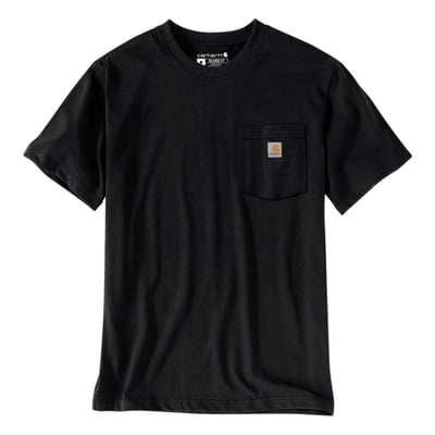 For workdays, weekends, and everything in between. This Carhartt relaxed-fit, lightweight t-shirt keeps things comfortable with a rib-knit crew neck and cuffs, a chest pocket, and a clean cover-stitched hem. A bold Carhartt “3D Logo” graphic on the back adds the finishing touch.

• Relaxed Fit
• 5 oz/yd² - 170 gsm
• Lightweight Jersey
• Short Sleeve
• Rib knit crew neck
• Left chest pocket
• Rib knit cuffs
• Flat two needle cover stitch hem
• Carhartt "3D Logo" graphic on back
• Carhartt label sewn on pocket
• Woven
• 60% Cotton/40% Polyester