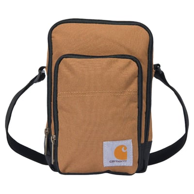 The Carhartt Crossbody zip bag is a heavy duty cross body with water repellent technology. To have it with you on all your adventures and protect your valuables like cards, money and telephone.

• 600 Denier DWR Polyester
• Rain Defender™ - Durable Water repellent finish
• Adjustable shoulder strap
• Large main compartment with two slash pockets and five elastic loops
• Front compartment with slash pocket and key fob
• Carhartt label on front
• 100% Polyester
