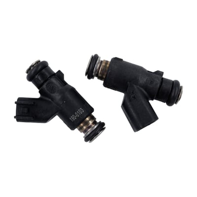 S&S fuel injectors offer high quality and excellent value high performance fuel injectors for Harley Davidson® V-Twin engines. Each injector is individually tested and flow-matched dynamically to within ±1% of listed specifications. 
- Optimized spray pattern for each application 
- Sold in sets of 2 injectors 
- Each injector is dynamically flow tested 
- Exact OEM style fitment 
- For OEM replacement to high performance applications depending on state of engine tune. 
Note: Fuel injectors must be able to provide the flow required for the maximum horsepower the engine is capable of producing. Too small injector may cause the engine to run lean, which may cause engine damage. A too large fuel injector will not improve horsepower or torque but may provide issues with idling, running rich, tuning and possible engine or catalytic converter damage. 
